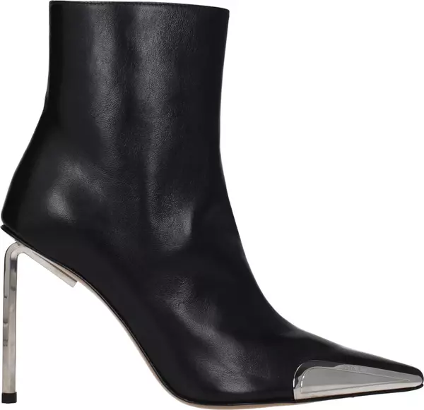 Black Leather Ankle Boots