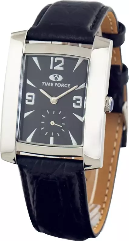 Black Leather Dress Watch