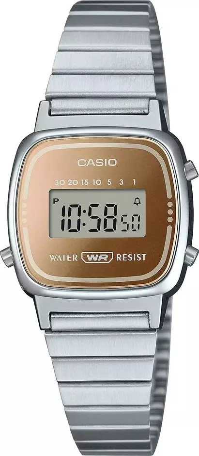 Gray Stainless Steel Digital Watch