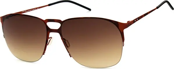 Brown Metal Sunglasses