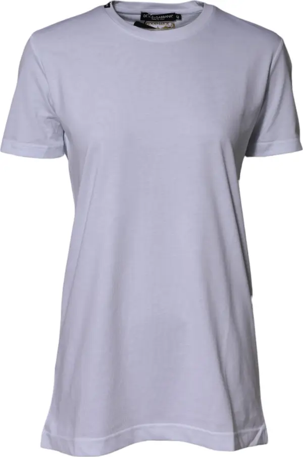 White Cotton Goodluck 2023 Crew NeckT-shirt