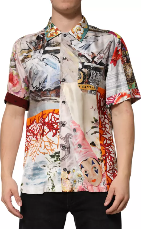 Multicolor Shell Print Hawaii Casual Shirt