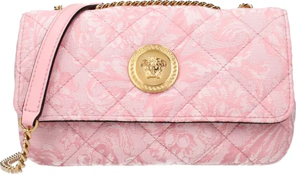 Pink Fabric Shoulder Bag