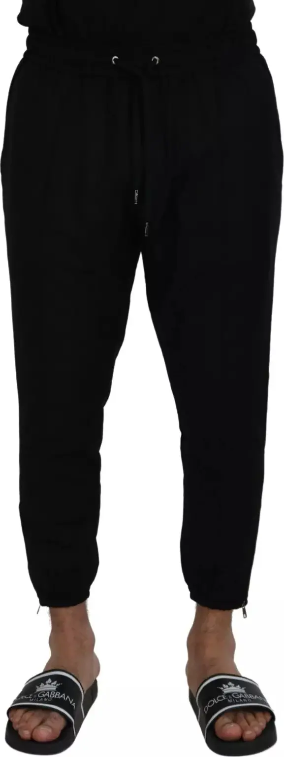 Black Jogger Wool Jogging Trouser