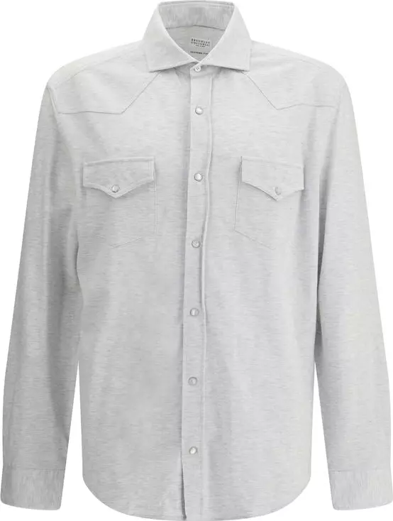 Gray Denim Shirt