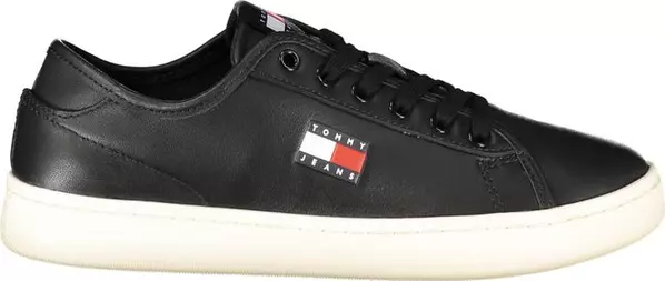 Black Polyurethane Women Sneaker