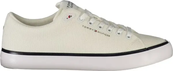 Bianco Polyester Men Sneaker