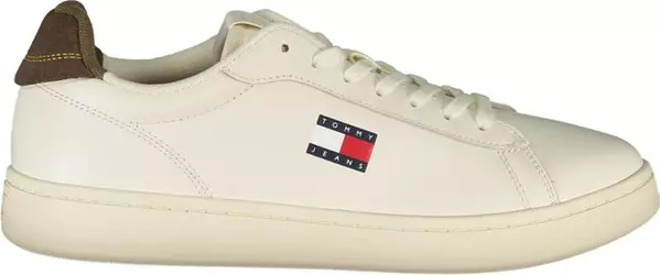 Bianco Polyurethane Men Sneaker