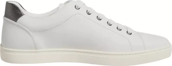 White Silver Sacred Heart Men Sneakers Shoes