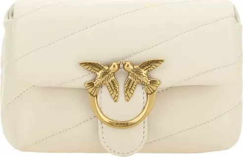 White Calf Leather Bos Taurus Shoulder Bag