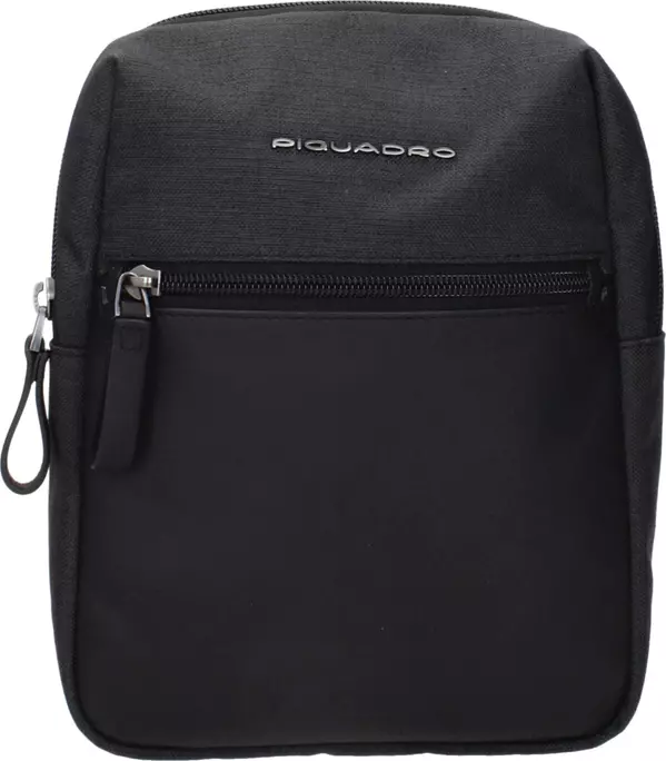 Black Fabric Crossbody Bag