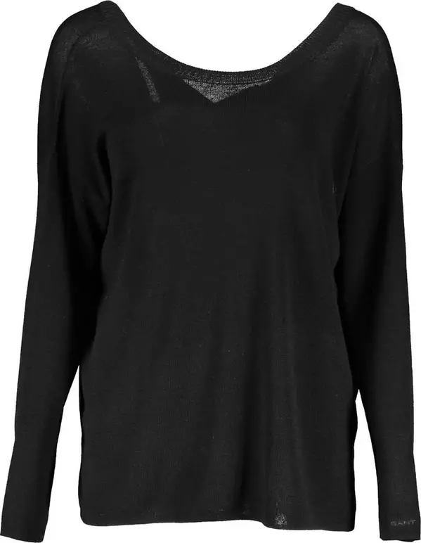 Black Wool Women Sweater