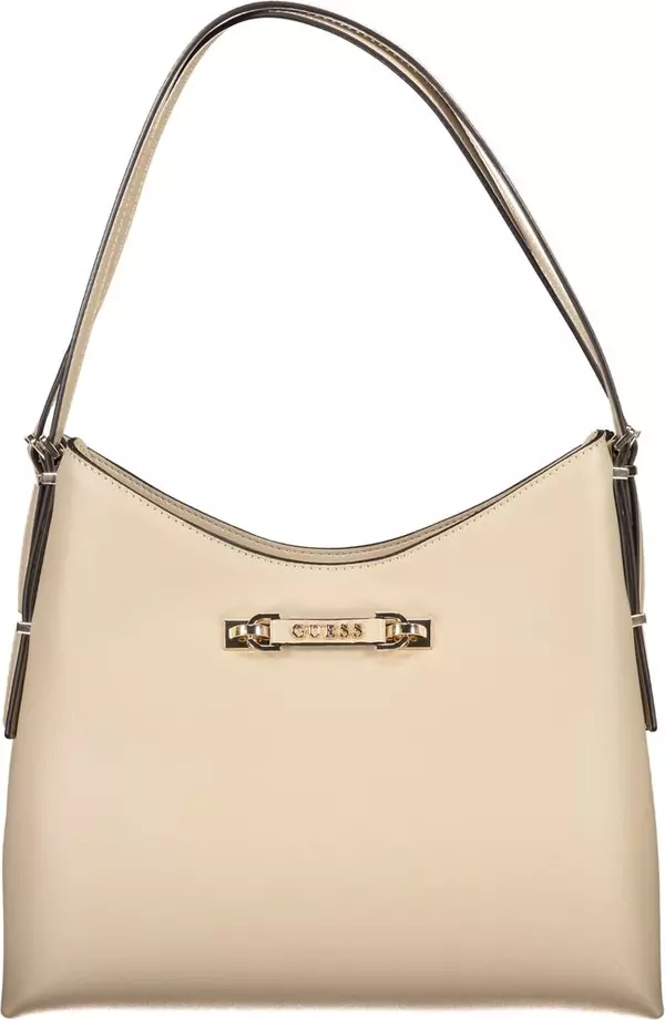 Beige Poliuretano Women Handbag