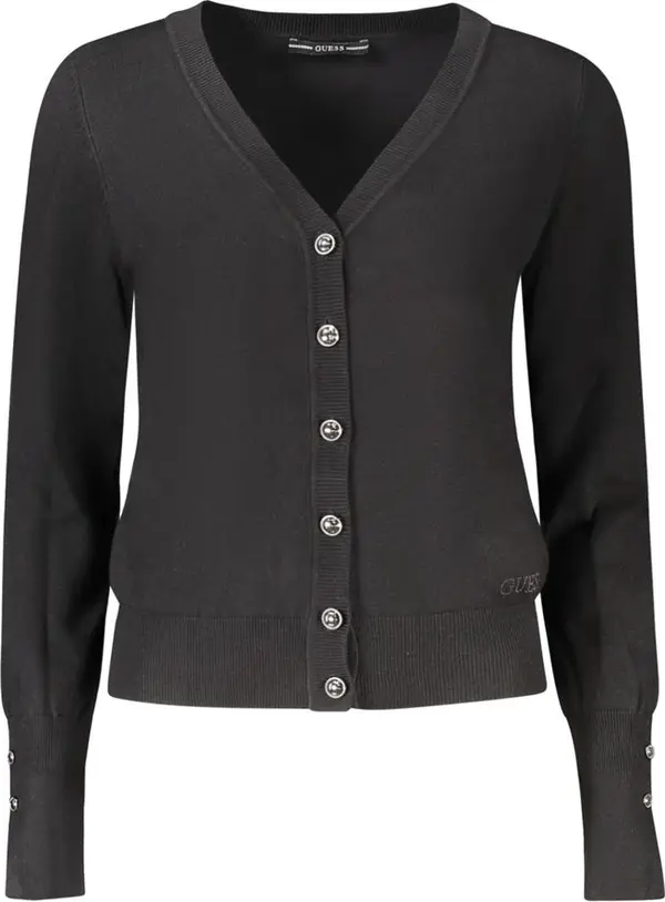 "Nero Viscosa Donna Cardigan"