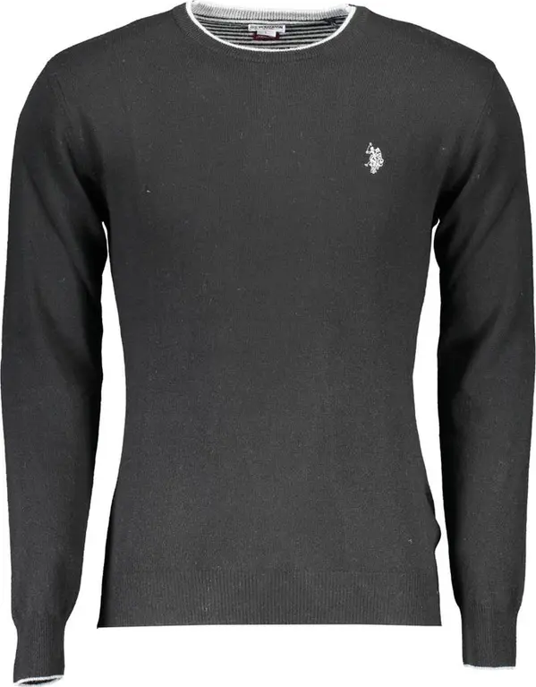 Black Wool Men's Sweater