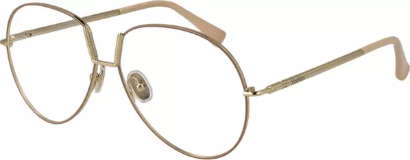 Beige Metal Glasses (Frames)