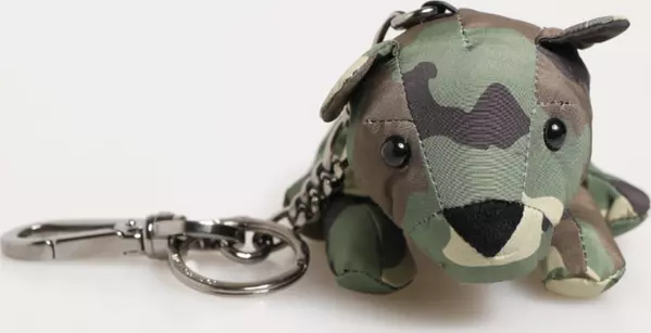 Camouflage Multicolor Animal Silhouette Keychain Keyring