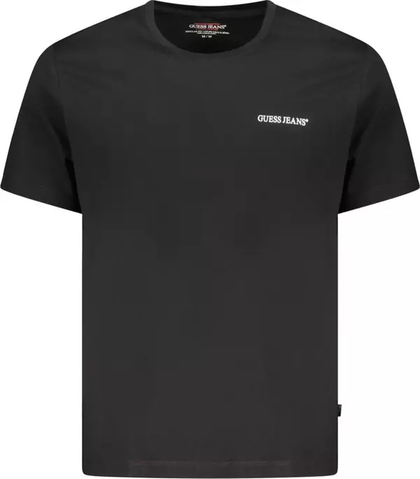 Black Cotton Men T-Shirt