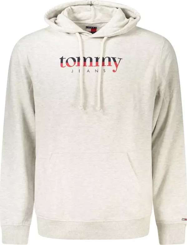 Gray Cotton Mens Hoodie