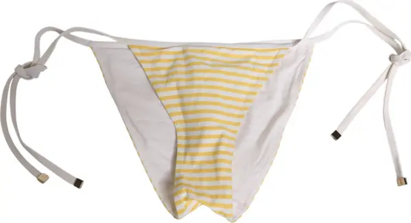 White Yellow Stripe Tie Side Logo Underwear