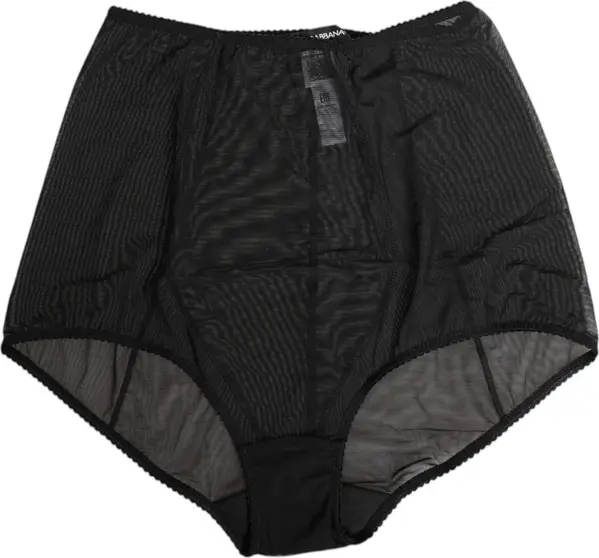 Black High Waist Mesh Sheer Shapewear Underwear