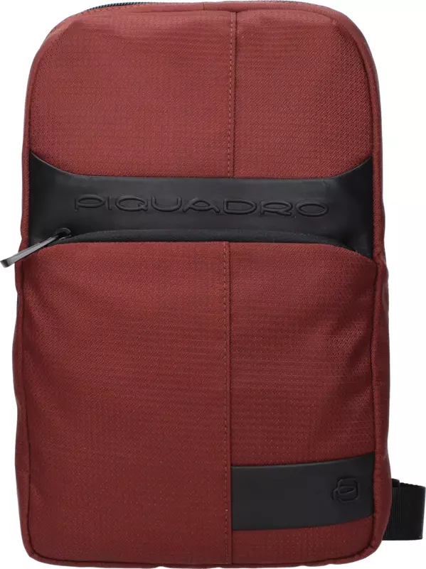 Red Fabric Crossbody Bag