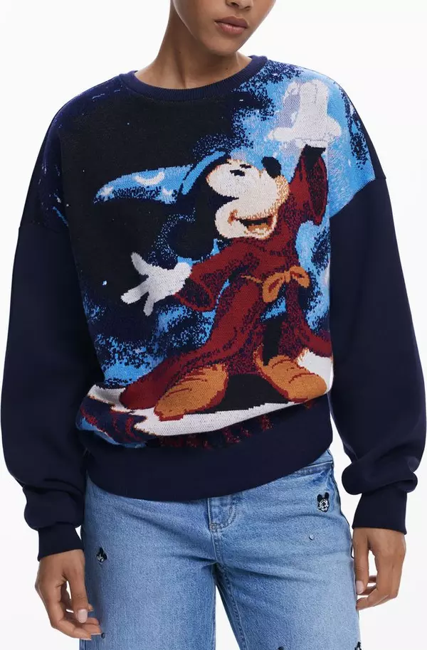 Blu Cotton Women Sweatshirt