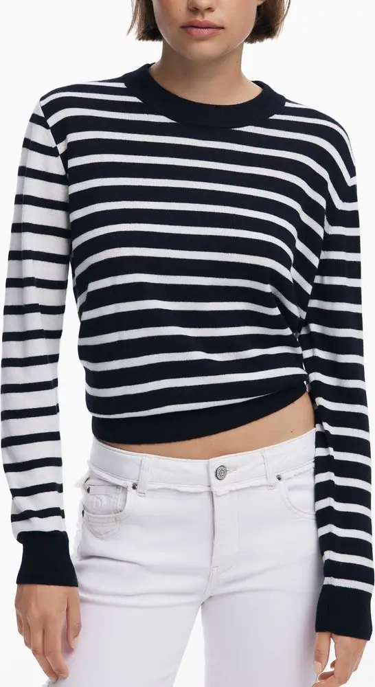 Black Polyester Women Sweater