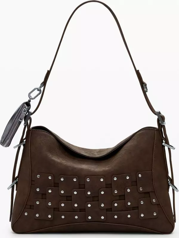 Marrone Poliuretano Women Handbag