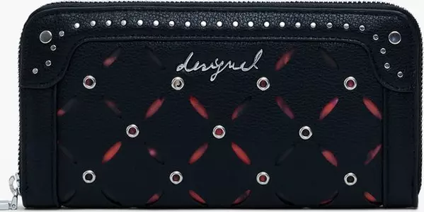 Nero Polyurethane Women Wallet
