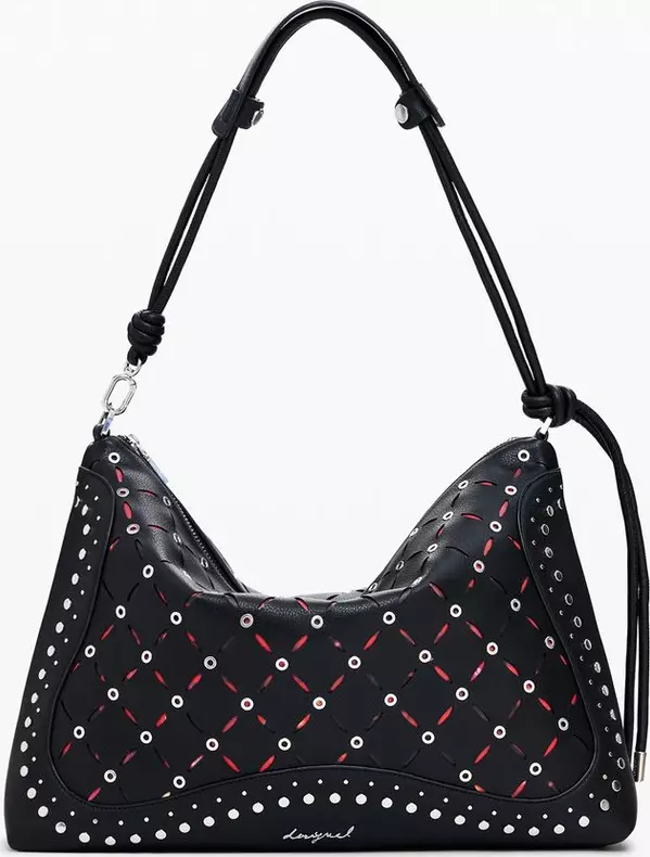 Black Polyurethane Women's Mini Bag