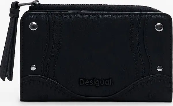 Nero Poliuretano Women Wallet