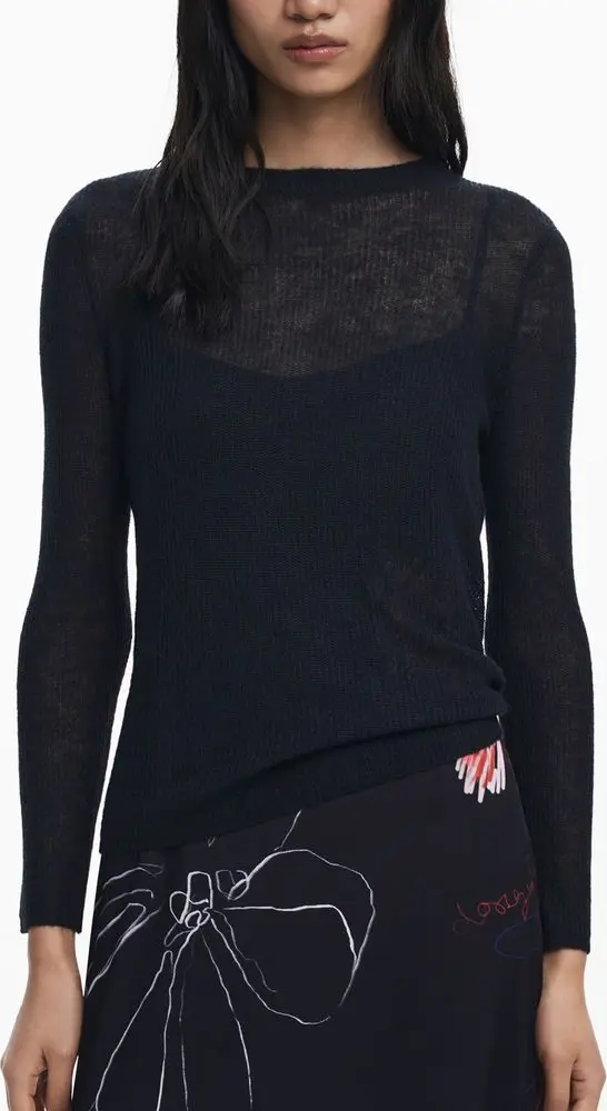 Black Polyester Women's Dress