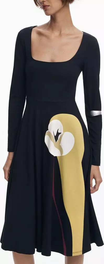 Black Cotton Women Dress