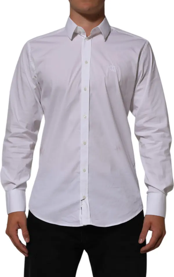 White Cotton MARTINI Formal Men Dress Shirt