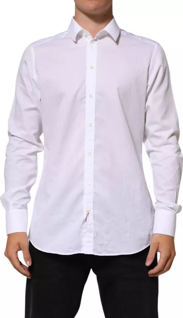 White Cotton MARTINI Men Formal Dress Shirt
