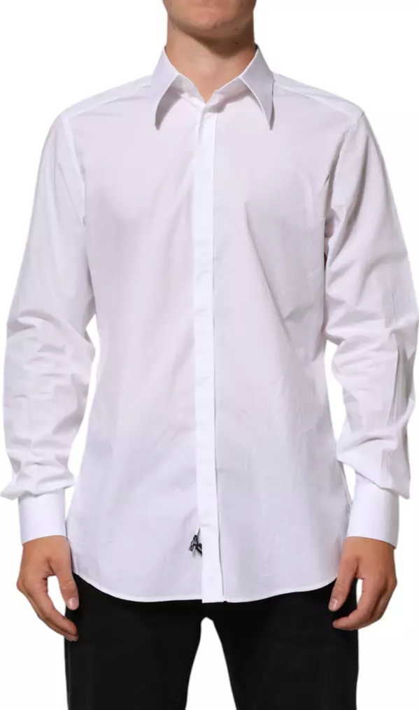 White Cotton MARTINI Men Formal Dress Shirt