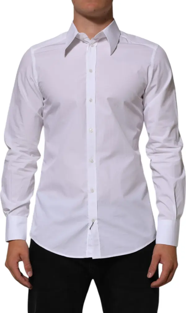 White Cotton MARTINI Men Formal Dress Shirt