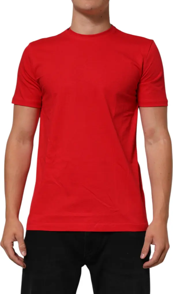 Red Goodluck 2023 Cotton Crew Neck T-shirt