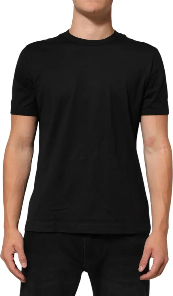 Black Goodluck 2021 Cotton Crew Neck T-shirt