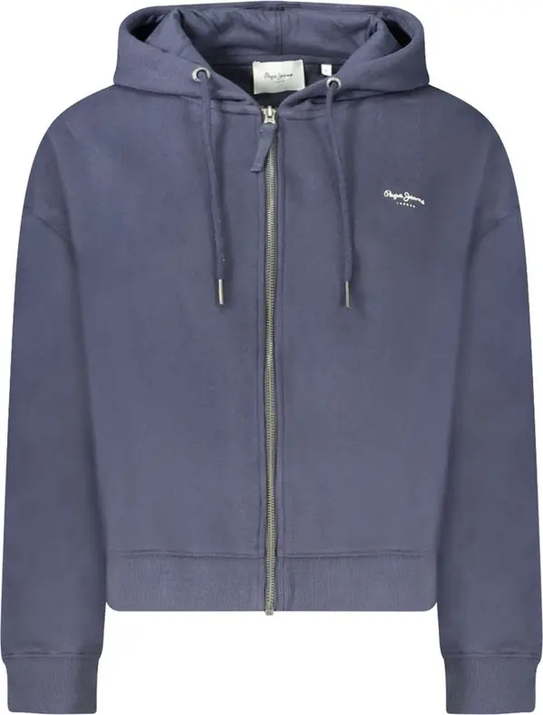 Blue Cotton Women's Hoodie