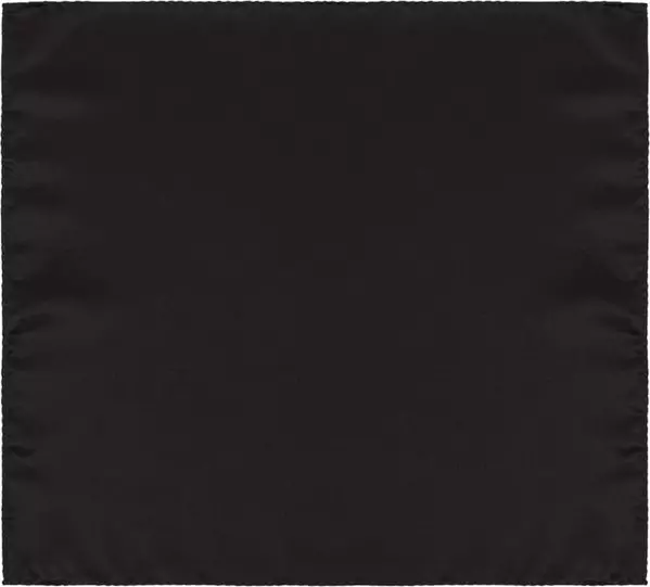 Black Silk Pocket Square