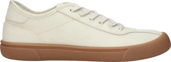 Beige Fabric Sneakers