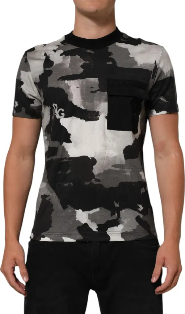 Multicolor Camouflage Men Short Sleeves T-shirt