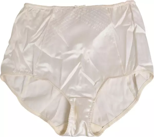 Off White Silk High Waist Girdle Panty Underwear