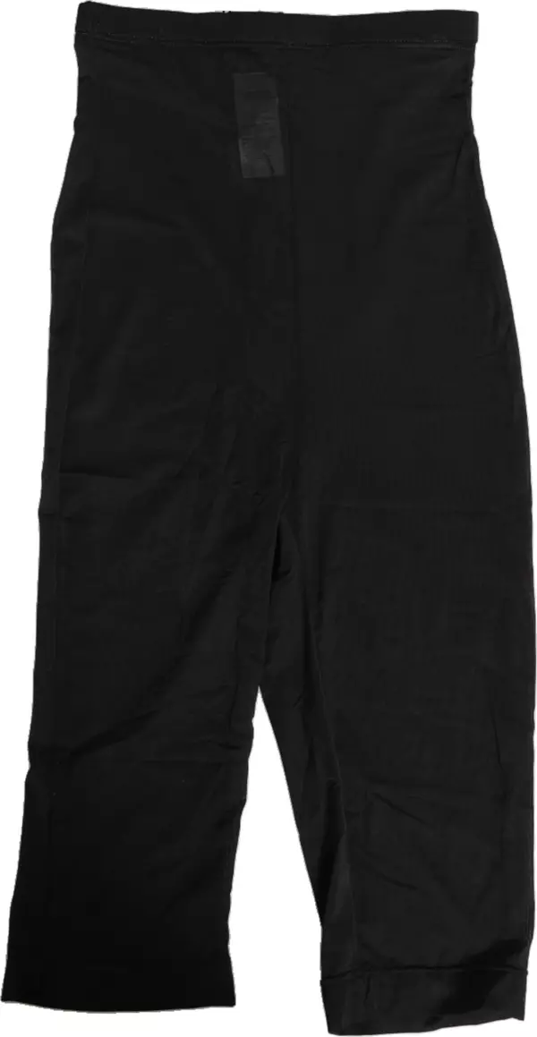Black High Waist Tight Midi Trouser Underwear