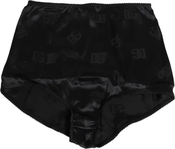 Black Silk Stretch High Waist Girdle Underwear