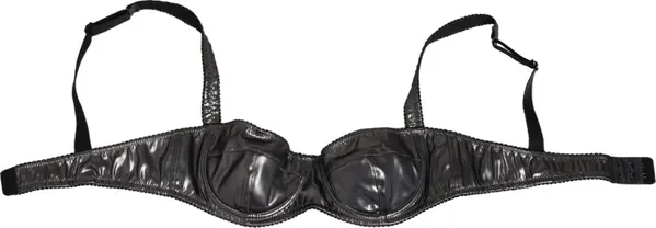 Black Acetate Stretch Balconette Bra Underwear