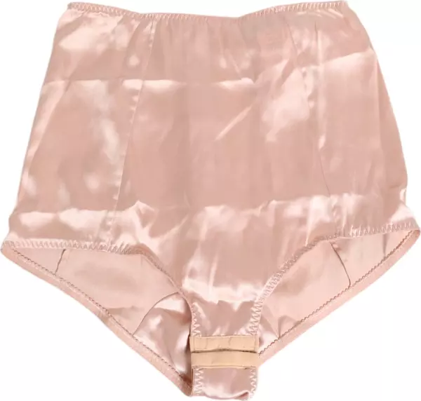 Pink Acetate High Waist Shorts Panty Underwear