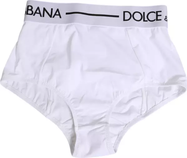 White Nylon Logo Waistband Panty Underwear
